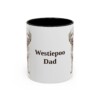 11oz Westiepoo Dog Dad Mug, Vintage Sketch Coffee Mug, Dog Dad Gift