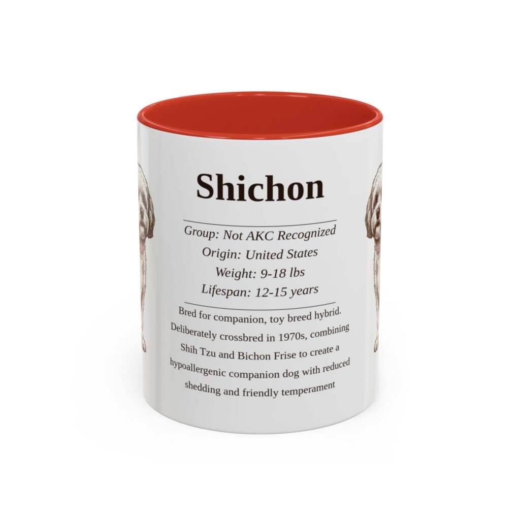 5281747831031246544_2048.jpeg 11oz Shichon Mug, Illustrated Dog Breed Facts Coffee Mug, Vintage Dog Keepsake Gift