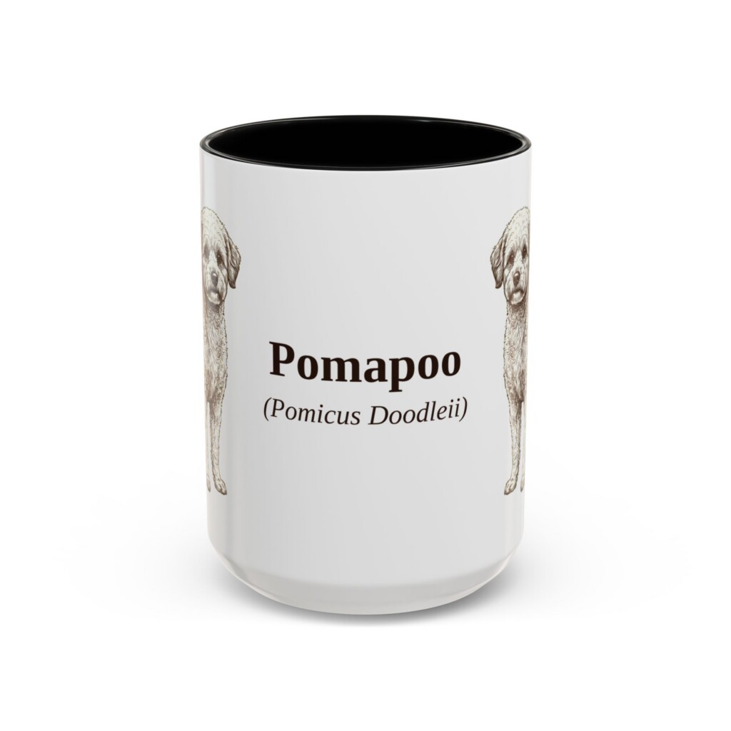 5334987987839444978_2048.jpeg 15oz Pomapoo Latin Mug, Vintage Dog Coffee Mug, Dog Lover Gift
