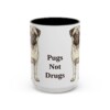 15oz Funny Pug Mug, Vintage Dog Coffee Mug, Dog Lover Gift