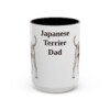 5389331039867123433_2048.jpeg 15oz Japanese Terrier Dog Dad Mug, Vintage Sketch Coffee Mug, Dog Dad Gift