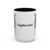 15oz Jagdterrier Mug, Vintage Dog Portrait Coffee Mug, Dog Lover Gift