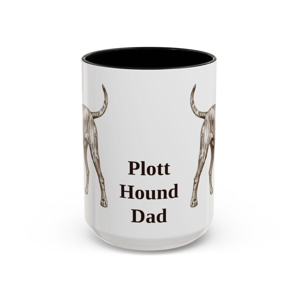 5413954165627243721_2048.jpeg 15oz Plott Hound Dog Dad Mug, Vintage Sketch Coffee Mug, Dog Dad Gift