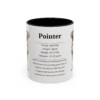 11oz Pointer Mug, Illustrated Dog Breed Facts Coffee Mug, Vintage Dog Keepsake Gift