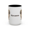 15oz Havanese Mug, Vintage Dog Portrait Coffee Mug, Dog Lover Gift
