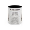 11oz Komondor Mug, Illustrated Dog Breed Facts Coffee Mug, Vintage Dog Keepsake Gift
