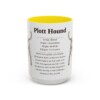 15oz Plott Hound Mug, Red, front view