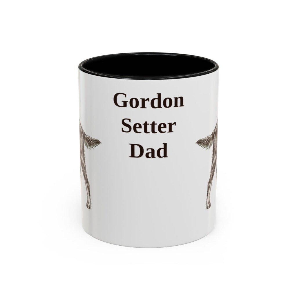 11oz Gordon Setter Dog Dad Mug, Vintage Sketch Coffee Mug, Dog Dad Gift