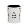 11oz Pit Bull Dog Mom Mug, Vintage Sketch Coffee Mug, Dog Mom Gift