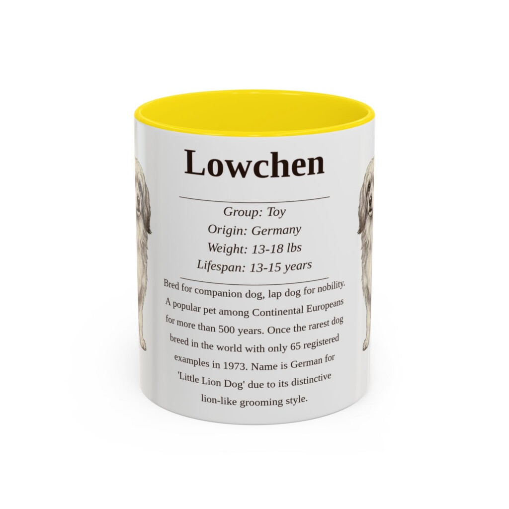 11oz Lowchen Mug, Red, front view