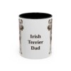 11oz Irish Terrier Dog Dad Mug, Vintage Sketch Coffee Mug, Dog Dad Gift