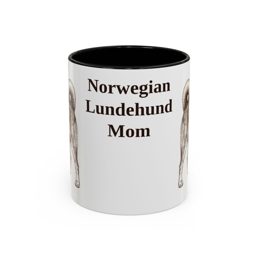 5741511939047304106_2048.jpeg 11oz Norwegian Lundehund Dog Mom Mug, Vintage Sketch Coffee Mug, Dog Mom Gift