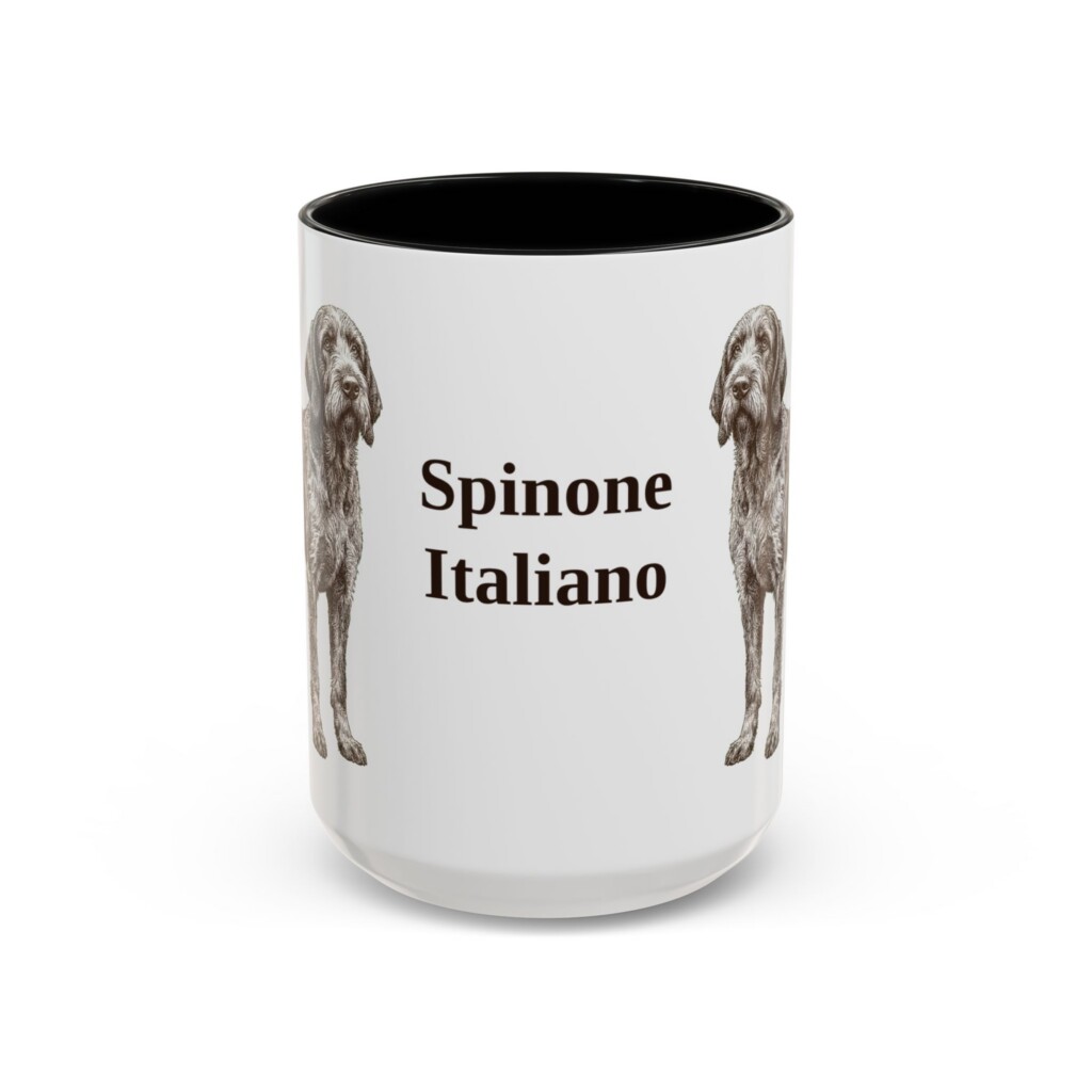 15oz Spinone Italiano Mug, Vintage Dog Portrait Coffee Mug, Dog Lover Gift