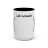 15oz Labradoodle Mug, Vintage Dog Portrait Coffee Mug, Dog Lover Gift