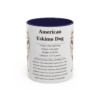 11oz American Eskimo Dog Mug, Yellow, front view