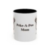 11oz Peke-A-Poo Dog Mom Mug, Vintage Sketch Coffee Mug, Dog Mom Gift