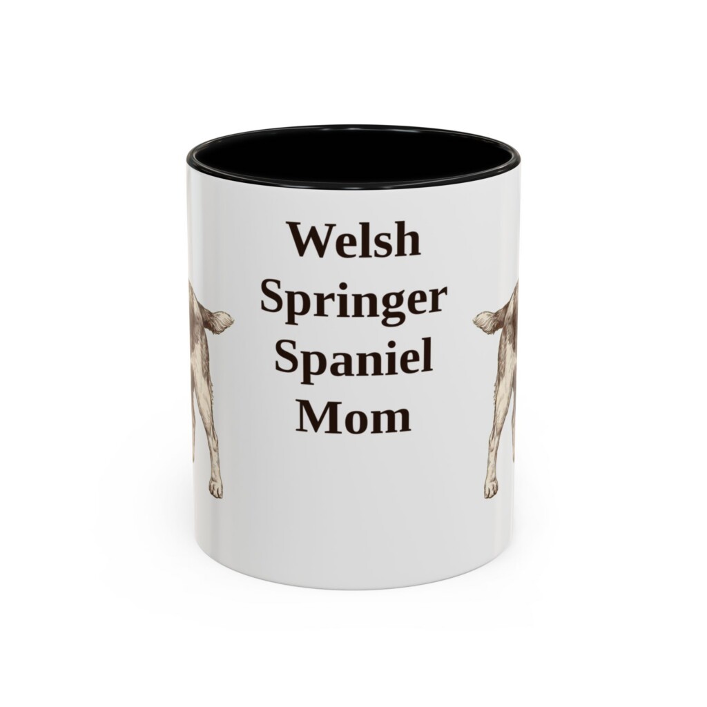 11oz Welsh Springer Spaniel Dog Mom Mug, Vintage Sketch Coffee Mug, Dog Mom Gift