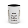 15oz Petit Basset Griffon Vendeen Mug, Vintage Dog Portrait Coffee Mug, Dog Lover Gift