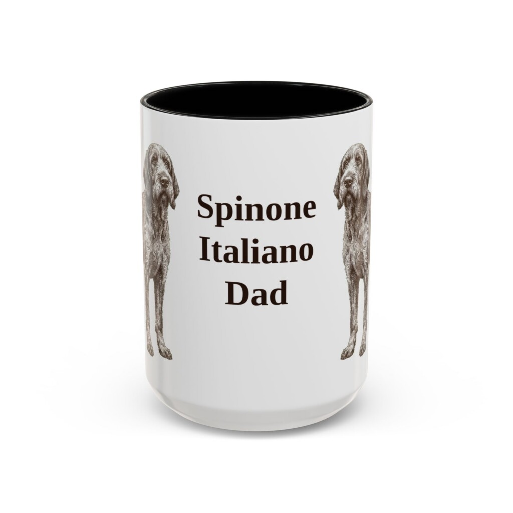15oz Spinone Italiano Dog Dad Mug, Vintage Sketch Coffee Mug, Dog Dad Gift