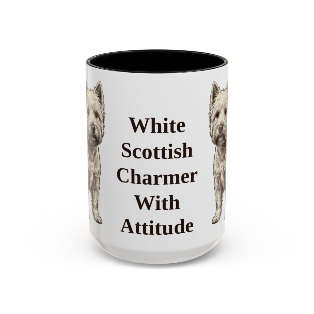 15oz Funny West Highland White Terrier Mug, Vintage Dog Coffee Mug, Dog Lover Gift