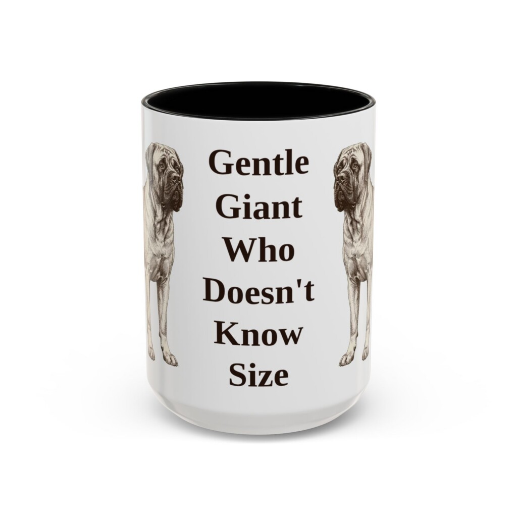 5925709597238076760_2048.jpeg 15oz Funny Mastiff Mug, Vintage Dog Coffee Mug, Dog Lover Gift