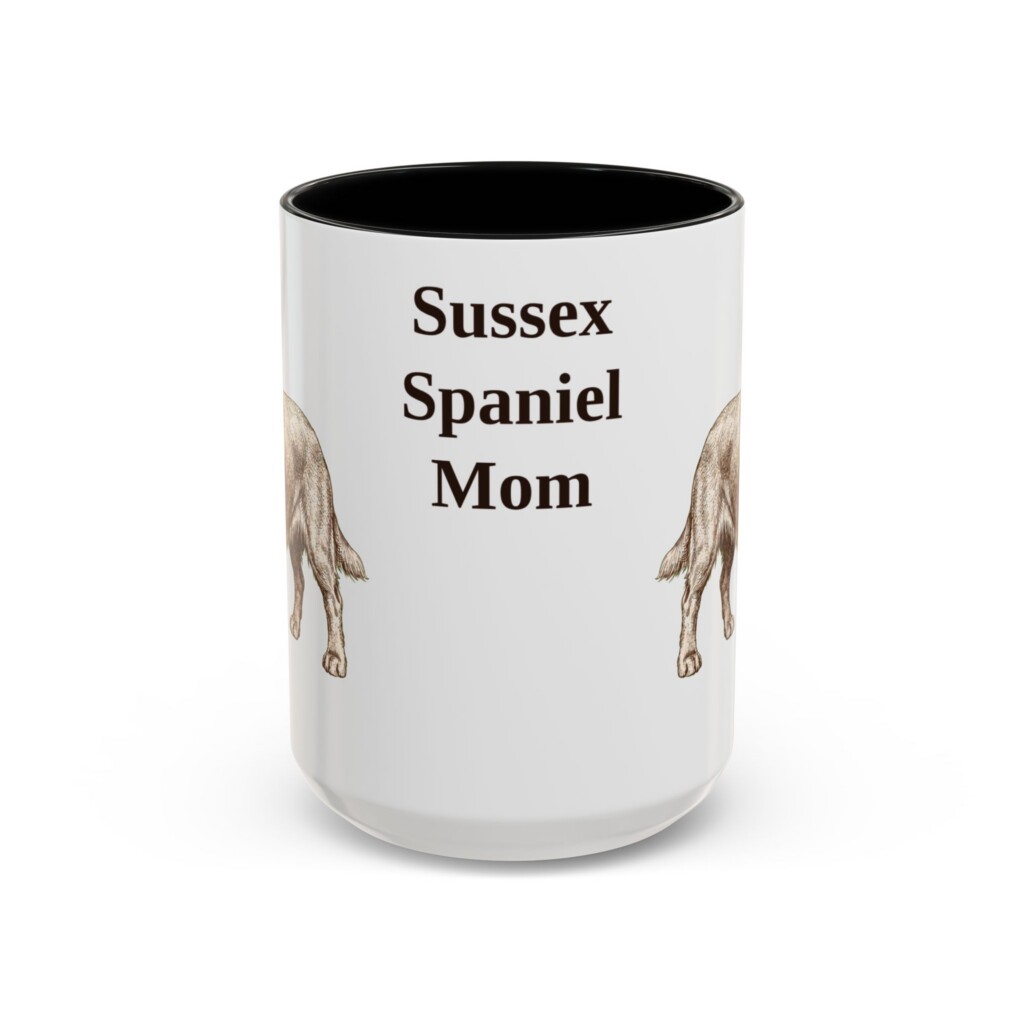 15oz Sussex Spaniel Dog Mom Mug, Vintage Sketch Coffee Mug, Dog Mom Gift