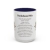 15oz Dachshund Mix Mug, Orange, front view
