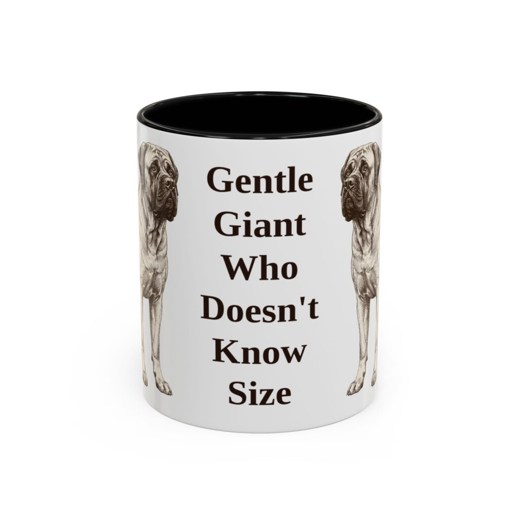 11oz Funny Mastiff Mug, Vintage Dog Coffee Mug, Dog Lover Gift
