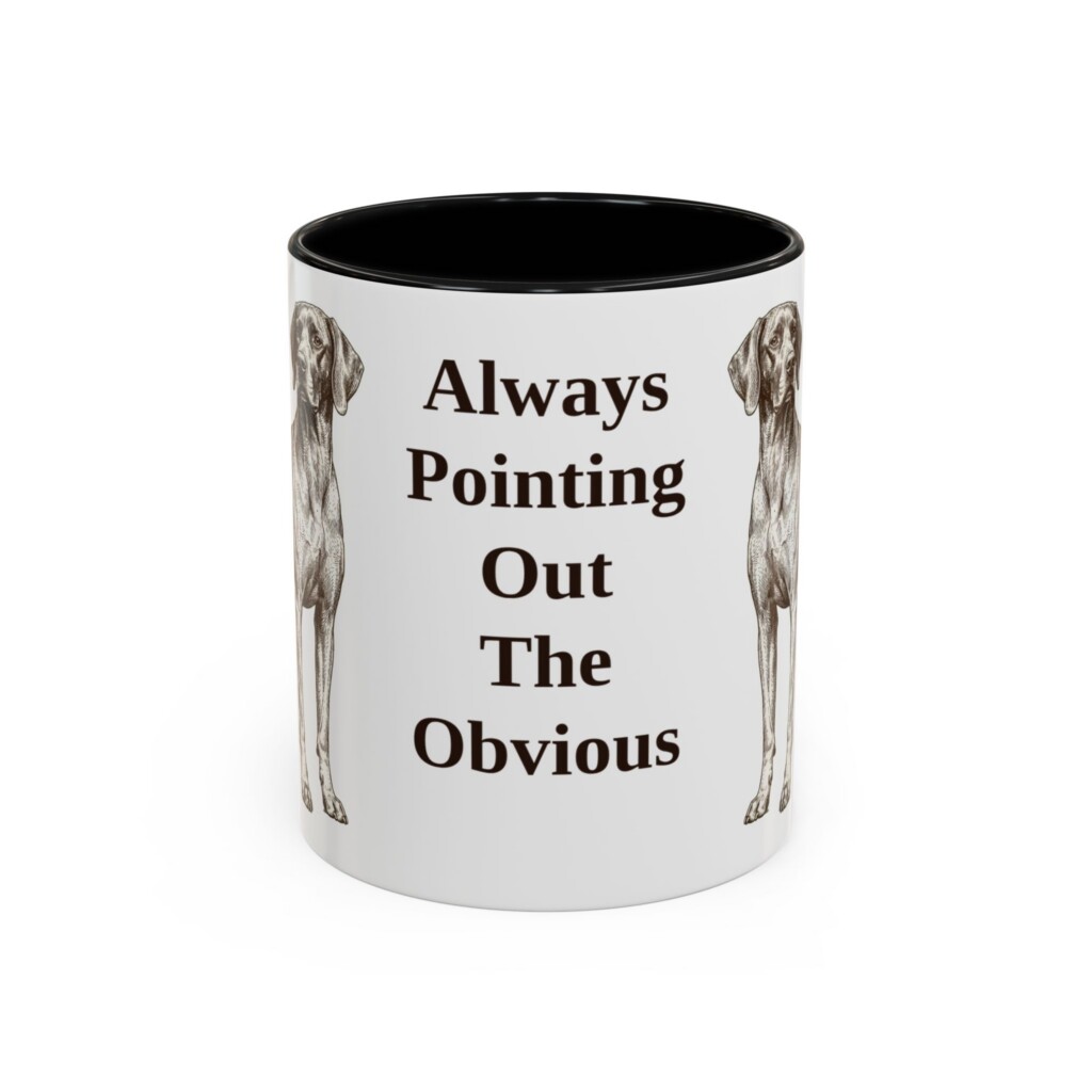 11oz Funny Pointer Mug, Vintage Dog Coffee Mug, Dog Lover Gift