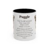 11oz Puggle Mug, Illustrated Dog Breed Facts Coffee Mug, Vintage Dog Keepsake Gift