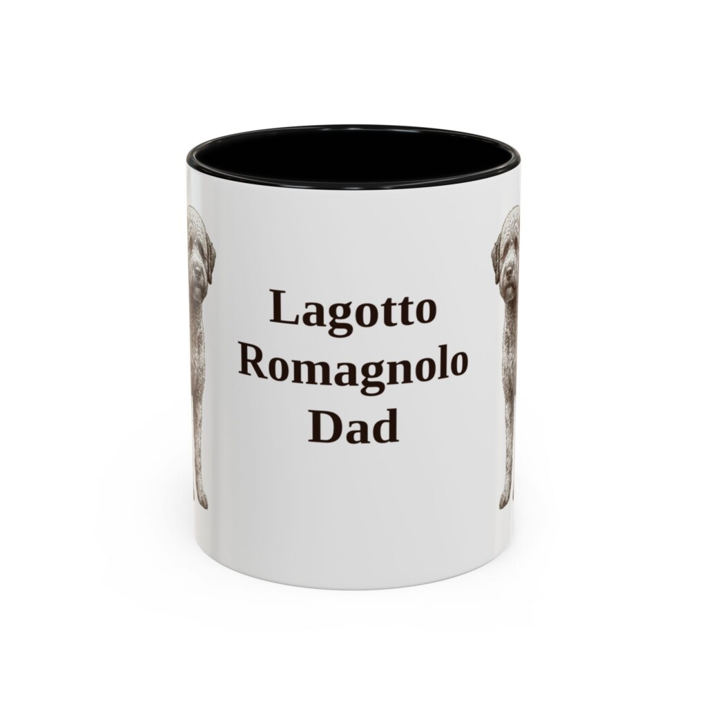 6218063954308122894_2048.jpeg 11oz Lagotto Romagnolo Dog Dad Mug, Vintage Sketch Coffee Mug, Dog Dad Gift