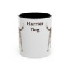 11oz Harrier Dog Mug, Vintage Dog Portrait Coffee Mug, Dog Lover Gift