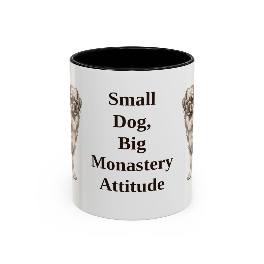 11oz Funny Tibetan Spaniel Mug, Vintage Dog Coffee Mug, Dog Lover Gift