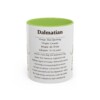 11oz Dalmatian Mug, Light Blue, front view