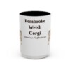6399347005373444434_2048.jpeg 15oz Pembroke Welsh Corgi Latin Mug, Vintage Dog Coffee Mug, Dog Lover Gift