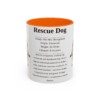 11oz Rescue Dog Mug, Illustrated Dog Breed Facts Coffee Mug, Vintage Dog Keepsake Gift