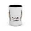 15oz Norfolk Terrier Mug, Vintage Dog Portrait Coffee Mug, Dog Lover Gift