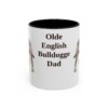 11oz Olde English Bulldogge Dog Dad Mug, Vintage Sketch Coffee Mug, Dog Dad Gift