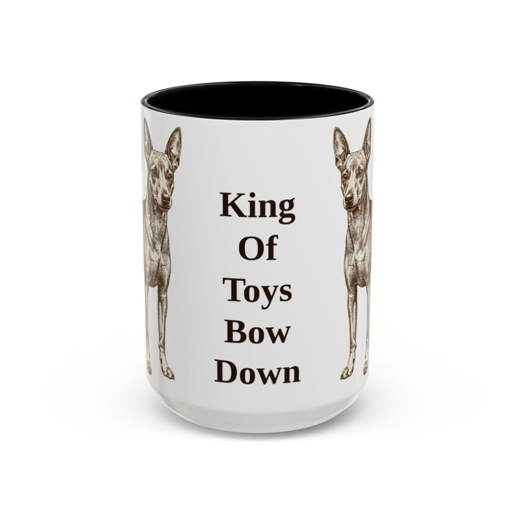 15oz Funny Miniature Pinscher Mug, Vintage Dog Coffee Mug, Dog Lover Gift