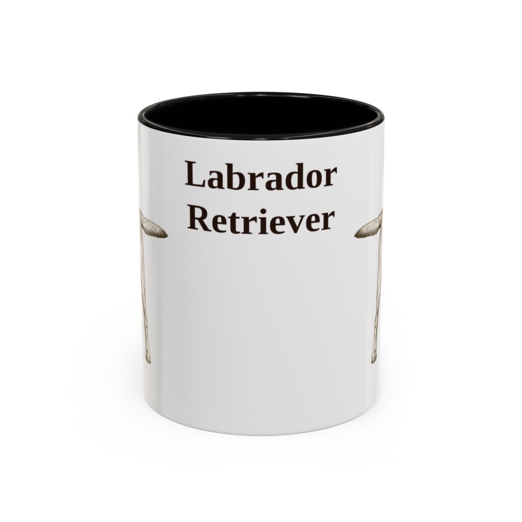 11oz Labrador Retriever Mug, Vintage Dog Portrait Coffee Mug, Dog Lover Gift