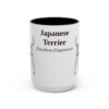 15oz Japanese Terrier Latin Mug, Vintage Dog Coffee Mug, Dog Lover Gift