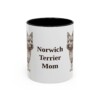 11oz Norwich Terrier Dog Mom Mug, Vintage Sketch Coffee Mug, Dog Mom Gift