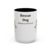 6771196830278131954_2048.jpeg 15oz Rescue Dog Latin Mug, Vintage Dog Coffee Mug, Dog Lover Gift