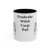 11oz Pembroke Welsh Corgi Dog Dad Mug, Vintage Sketch Coffee Mug, Dog Dad Gift