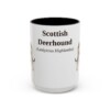 15oz Scottish Deerhound Latin Mug, Vintage Dog Coffee Mug, Dog Lover Gift