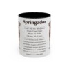 11oz Springador Mug, Illustrated Dog Breed Facts Coffee Mug, Vintage Dog Keepsake Gift