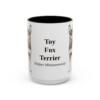 15oz Toy Fox Terrier Latin Mug, Vintage Dog Coffee Mug, Dog Lover Gift
