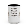 7049366150696811796_2048.jpeg 15oz Grand Basset Griffon Vendeen Mug, Vintage Dog Portrait Coffee Mug, Dog Lover Gift