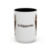 15oz Schipperke Mug, Vintage Dog Portrait Coffee Mug, Dog Lover Gift