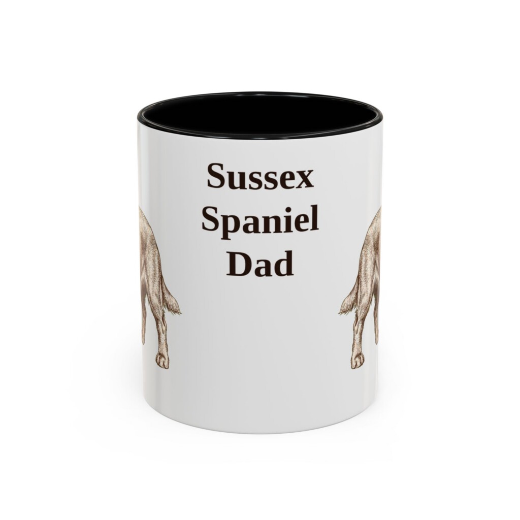 11oz Sussex Spaniel Dog Dad Mug, Vintage Sketch Coffee Mug, Dog Dad Gift
